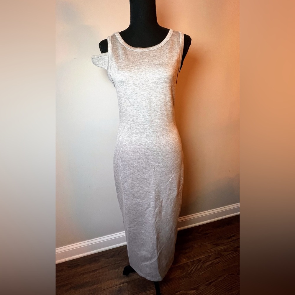 Commense Asymmetrical crew neck split maxi dress … - image 3